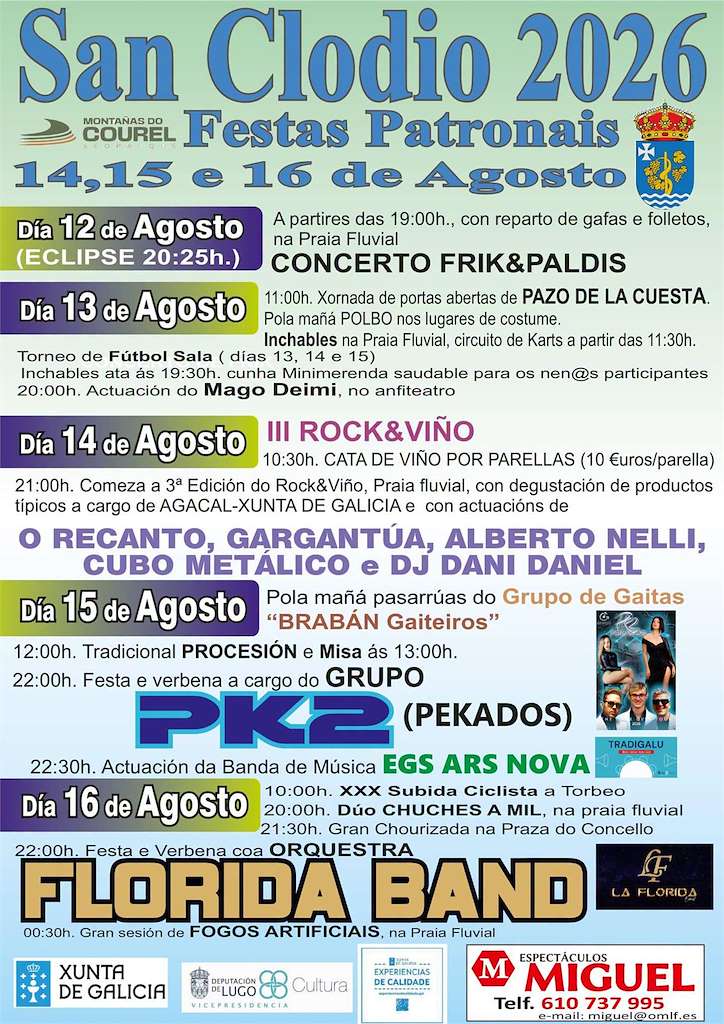 Festas Patronais Asunción de San Clodio e Torbeo